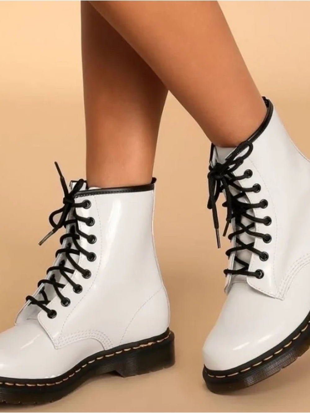 Dr Martens 1460W white Smooth Boots